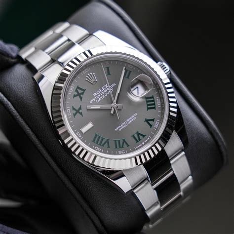 rolex wimbledon datejust 41 for sale